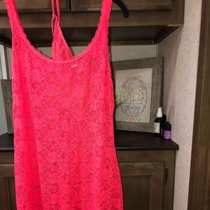 XL Bright Coral Nighty & matching panties